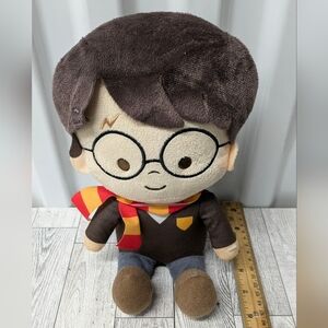 Warner Bros. Brown Wizard Plush with Red and Yellow Scarf